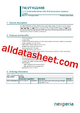 Lvt Bdgg Datasheet Pdf Nexperia B V All Rights Reserved