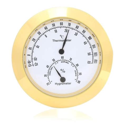 Thermomètre Rond Hygromètre Humidité Température Mètre Thermomètre