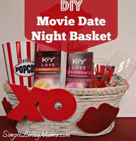 Diy Movie Date Night Basket For Your Valentine Date Night Basket