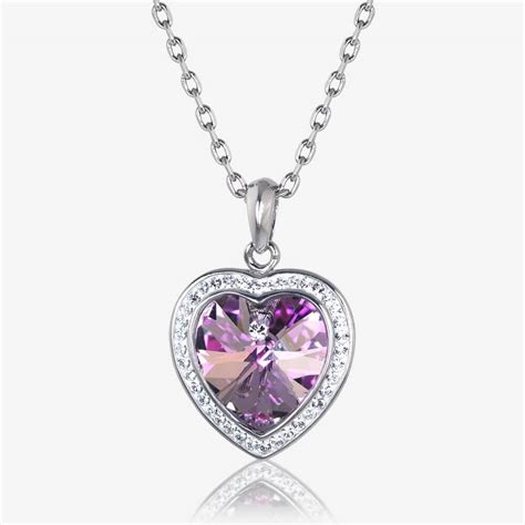 Sabrina Heart Necklace Made With Swarovski ® Crystals