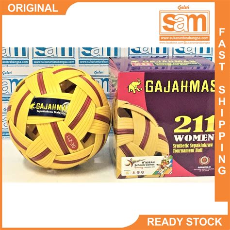 Gajahmas Gajah Emas 211 Tournament Sepak Takraw Ball For Women Ge211