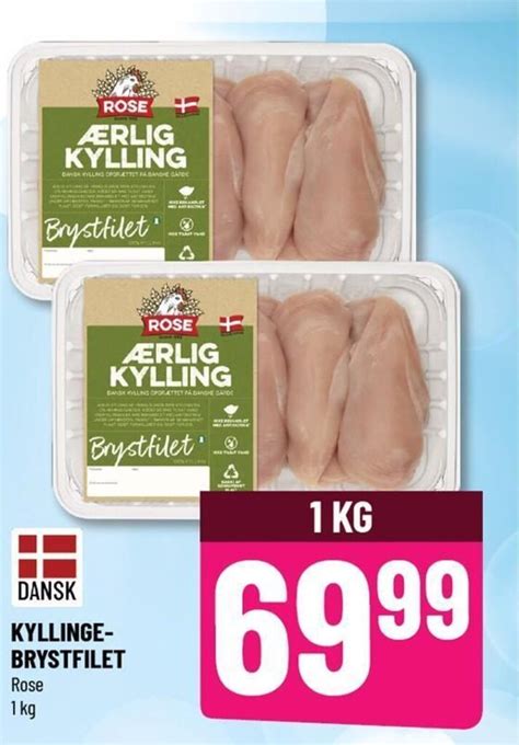 Dansk Kyllinge Brystfilet Tilbud Hos L Vbjerg