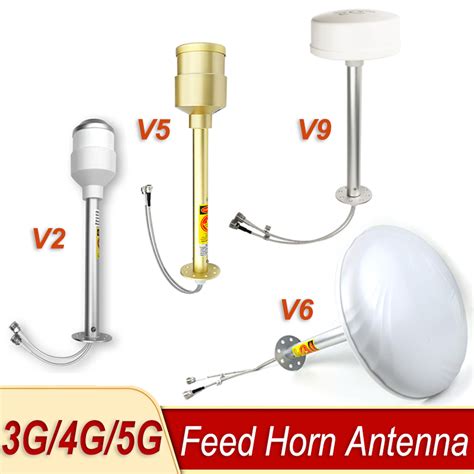 Version 9652 Mimo Feed Horn For Parabolic Antenna Dual Polarization 3g 4g Lte Antenna 698