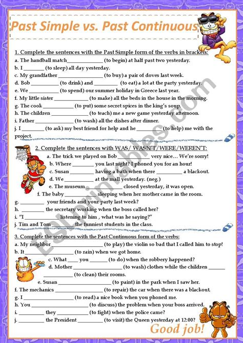 Past Simple Vs Past Continuous Esl Worksheet By Catalina Sorina