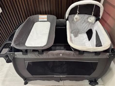 Cuna Corral Pamo Babe Babe P a Para Bebé Gris Oscuro No MercadoLibre