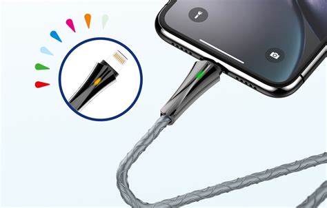 LDNIO LS461 LED 1m Lightning Cable mi one webáruház