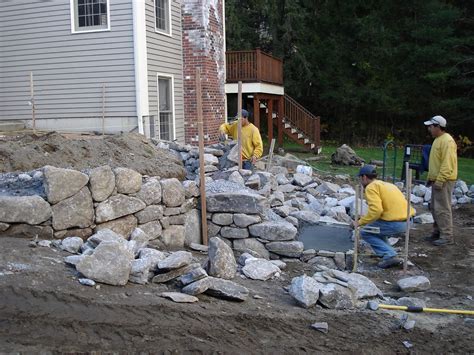 Bluestone Patio – Fieldstone wall – Steps – DaCosta Landscape ...