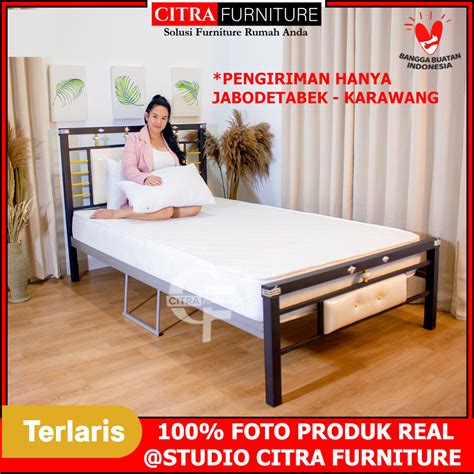 Jual Citra Furniture Shumo Ranjang Besi Minimalis Divan Rangka Tempat