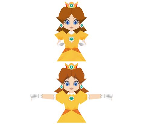 File Mkdsdaisymodel Png Super Mario Wiki The Mario Encyclopedia