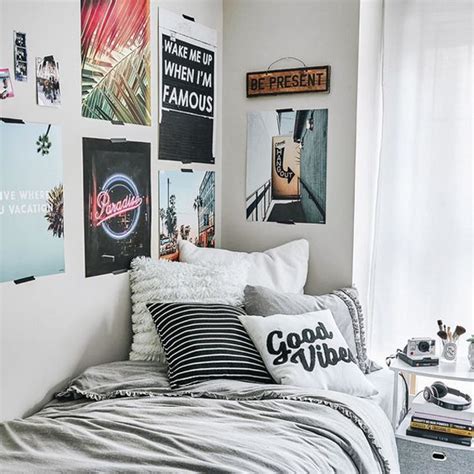 25 Cool Poster Decor Ideas For College Dorm Room Obsigen