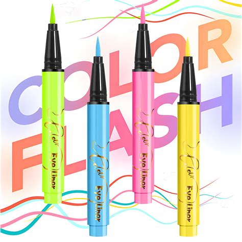 12 Colors Fluorescent Eyeliner Pen Face Body Paint Pen Festival Stage