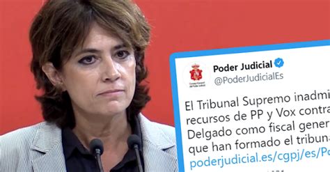 El Tribunal Supremo Tumba Los Recursos De Pp Y Vox Contra Dolores Delgado