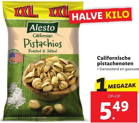 Californische Pistachenoten Aanbieding Bij Lidl