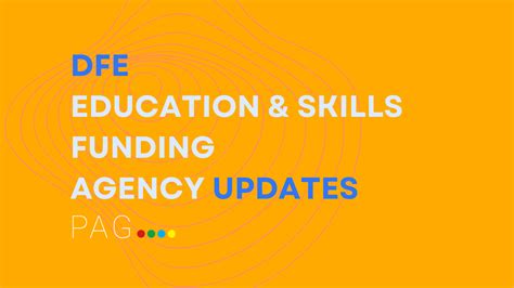 Dfe Updates Esfa Guidance Pag