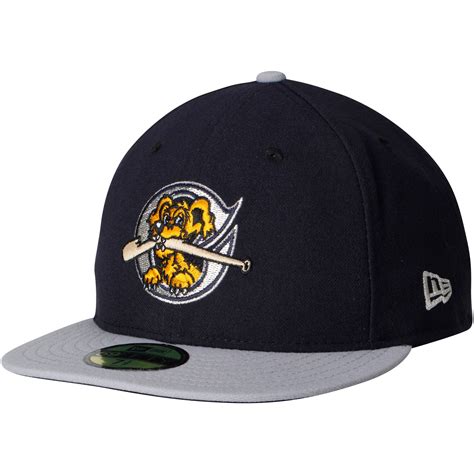 Men's Charleston RiverDogs New Era Navy/Gray Authentic Road 59FIFTY ...