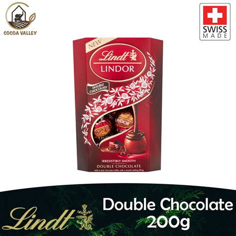 Lindt Lindor Double Chocolate Milk And Dark Chocolate Truffles 200g