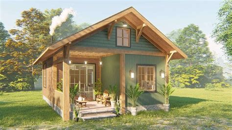 Simple Living Example Small House Design 6m x 9m - Dream Tiny Living