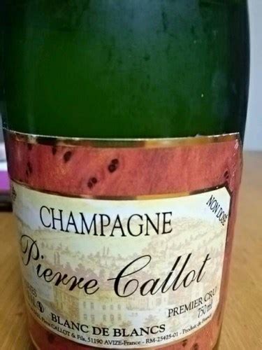 Pierre Callot Blanc De Blancs Brut Champagne Premier Cru Vivino Us