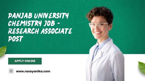 Panjab University Chemistry Job Research Associate Post