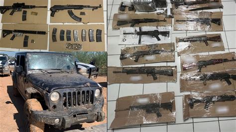 Golpe Al Narco En Sonora Aseguran Auto Robado Armas Largas Y Cerca