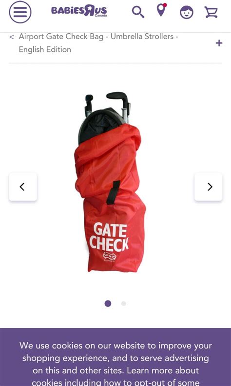 Stroller Gate Check Bag On Carousell