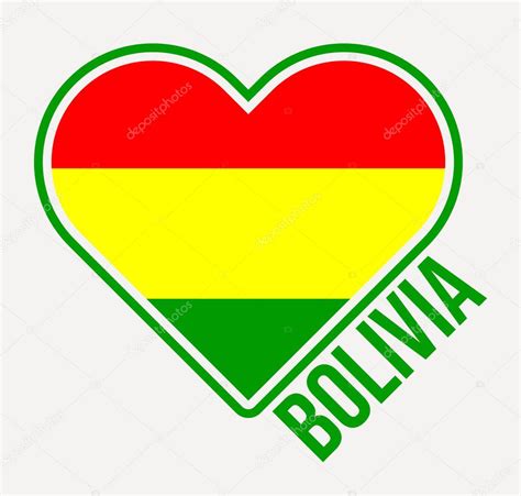 Bandera De Bolivia Logotipo Hecho Con Amor De Bolivia Bandera Del