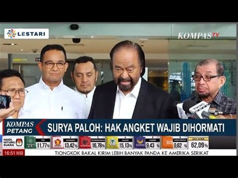 Soal Hak Angket Surya Paloh Bilang Wajib Dihormati Dan Biarkan