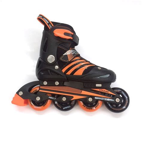 COUGAR INLINE SKATE SEPATU RODA MZS68FB-BLACK/ORANGE (SZ.34-37) - MG Sports & Music