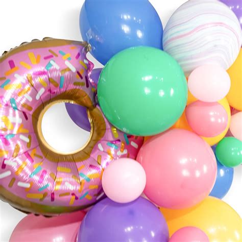 Giant Balloon Garland Kit Donuts Forever Pink Mint Purple Etsy