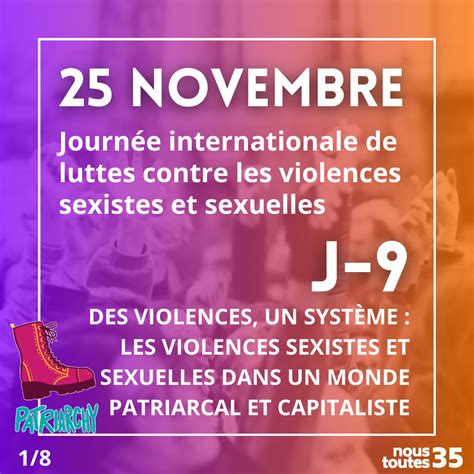 25 Novembre J 9 Des Violences Un Système Les Vss Dans Un Monde