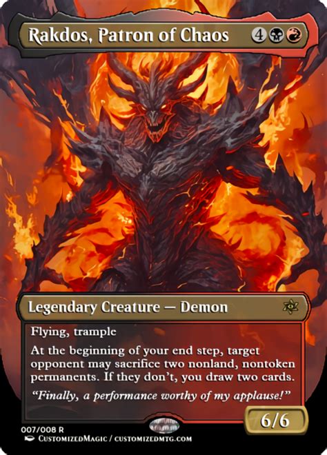 Rakdos Patron Of Chaos Magic The Gathering Proxy Cards