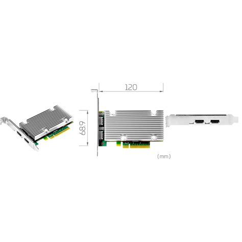 Yuan SC750N1-L HDMI2.1 8K 60p HDR HDMI Low-Profile PCI Express 3.0 x8 Capture Card - US BROADCAST