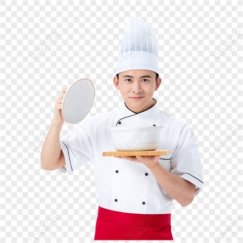 Image Of Male Chef Holding Casserole Image Of Male Chef Holding