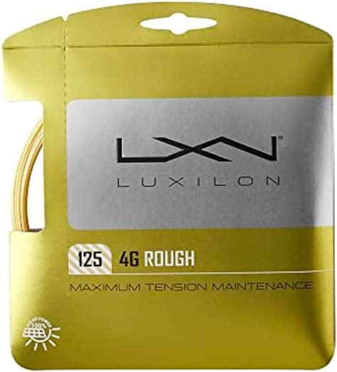 Amazon Luxilon 4G Rough 125 Tennis String Set Gold Tennis