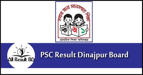 Psc Result Dinajpur Board With Marksheet All Result Bd