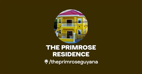 THE PRIMROSE RESIDENCE Instagram Facebook Linktree