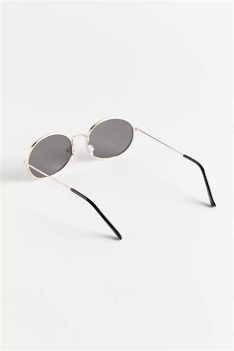 Echo Metal Oval Sunglasses Urban Outfitters