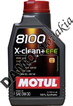 MOTUL 8100 X CLEAN EFE 0W 30 1l Motorové oleje sk