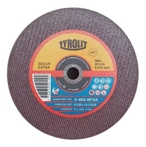 Disco De Corte Tyrolit Secur X Mm Original X Unidad