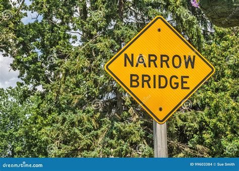 Narrow Bridge Sign Stock Images - Download 160 Royalty Free Photos