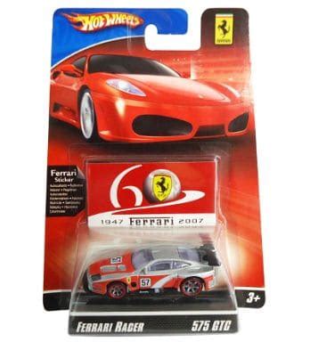 Minicar FERRARI GTC Red X Silver Hot Wheels FERRARI RACEER M Toy