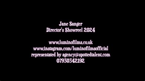 Jane Sanger 2024 Showreel YouTube