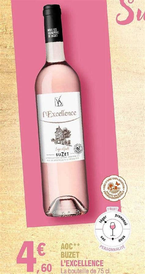 Promo Aoc Buzet L Excellence Chez E Leclerc Icatalogue Fr