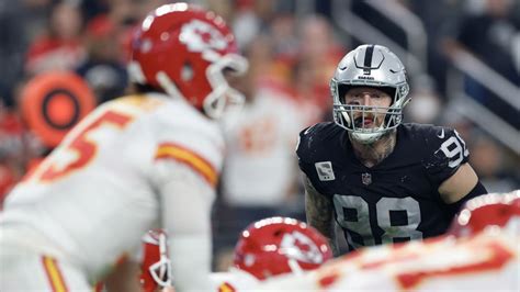 Las Vegas Raiders Defensive End Maxx Crosby Flushes Kansas City Chiefs