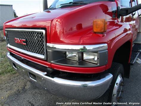 2008 Gmc Topkick Kodiak C 4500 4x4 Duramax Diesel 66 Dually Crew Cab Hauler Bed