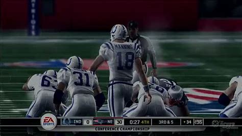 Madden Nfl 10 Xbox 360 Gameplay Afc Championship Colts Vs Pats Ign