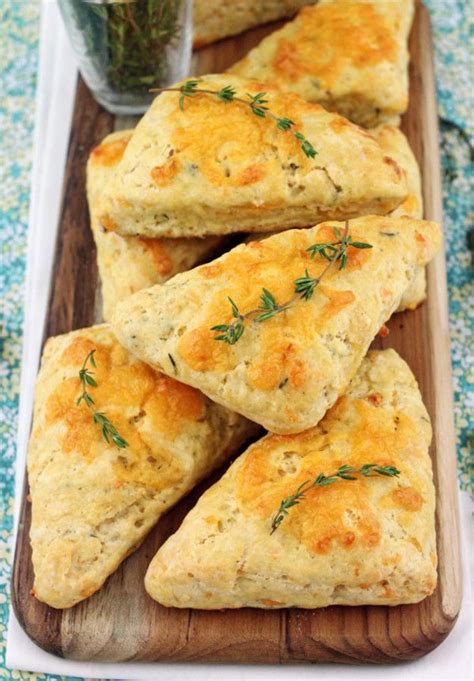 Savory Cheddar Scones | Savory scones, Savory snacks, Savoury food