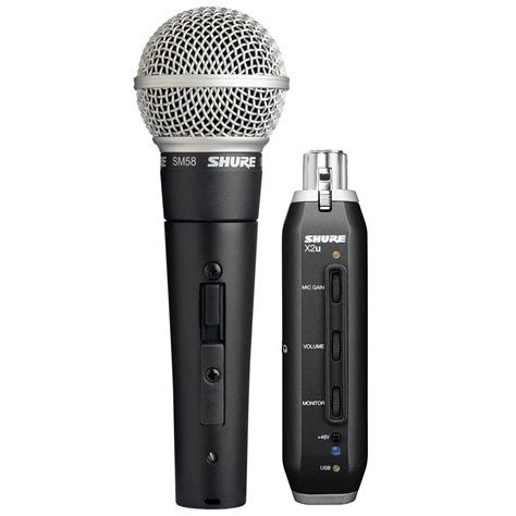 Shure Sm X U Dynamic Cardioid Microphone With Usb Adapter