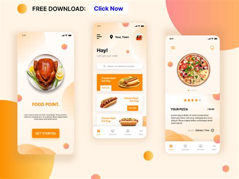 Fast Food Delivery Application Ui Design Figma