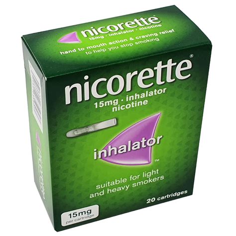 Nicorette Inhalator 15mg Cartridges 20 Uk Meds Online Uk Online